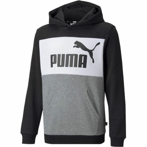 Παιδικό Φούτερ με Κουκούλα Puma Essential Colorblock Μαύρο