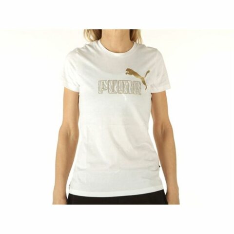 Γυναικεία Μπλούζα με Κοντό Μανίκι Puma Graphic Tee Λευκό