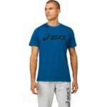 Ανδρική Μπλούζα με Κοντό Μανίκι Asics Big Logo Μπλε
