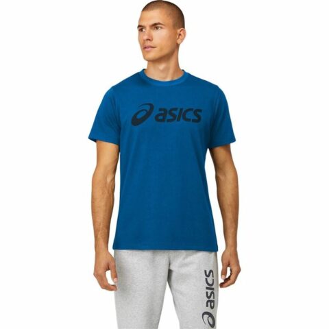 Ανδρική Μπλούζα με Κοντό Μανίκι Asics Big Logo Μπλε