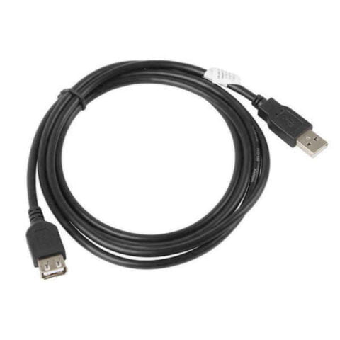 Καλώδιο Επέκτασης USB Lanberg Αρσενικό/Θηλυκό 480 Mb/s Μαύρο