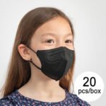 Μάσκα Αναπνευστικής Προστασίας FFP2 NR HC005 Παιδικά Μαύρο (πακέτο με 20)