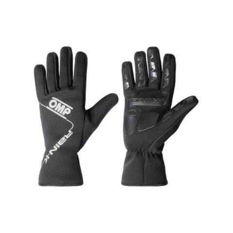 Men's Driving Gloves OMP RAIN K Μαύρο Μέγεθος XL (XL)