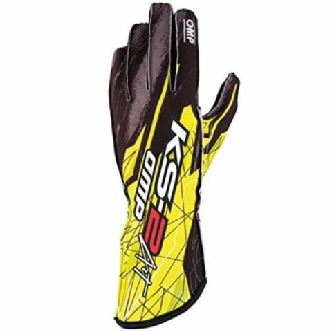 Karting Gloves OMP KS-2 ART Μέγεθος XL Κίτρινο