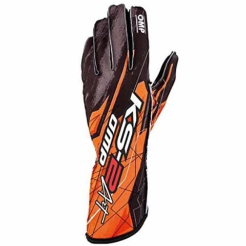 Karting Gloves OMP KS-2 ART Πορτοκαλί Μέγεθος M