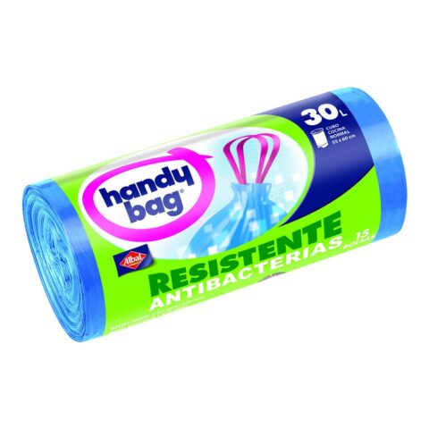 Τσάντες Σκουπιδιών Handy Bag κατά του σταξίματος αντιβακτηριακό (15 x 30 L)