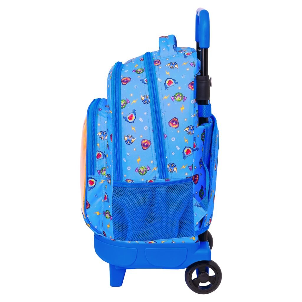 Σχολική Τσάντα με Ρόδες SuperThings Serie 7 Μπλε Πολύχρωμο (33 x 45 x 22 cm)