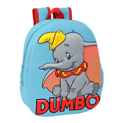Σχολική Τσάντα 3D Disney Dumbo Κόκκινο Ανοιχτό Μπλε