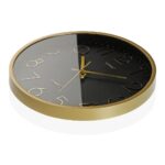 Ρολόι Τοίχου Χρυσό Πλαστική ύλη (4 x 30 x 30 cm)