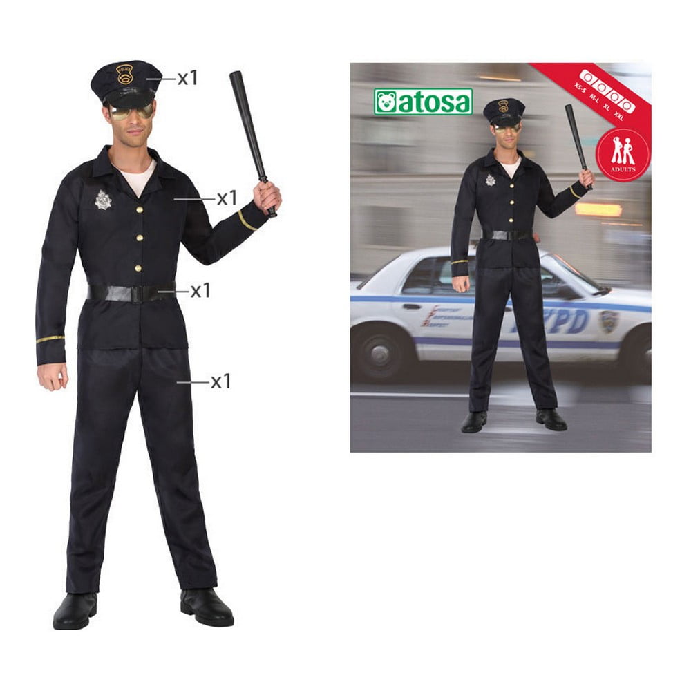 Αποκριάτικη Στολή για Ενήλικες DISFRAZ POLICIA  XL XL Άνδρας Αστυνόμος
