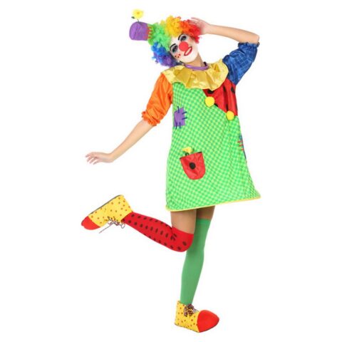 Αποκριάτικη Στολή για Ενήλικες Clown Πράσινο Πολύχρωμο XL