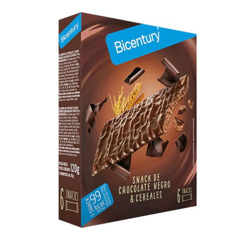 Ενεργειακή Μπάρα Bicentury Snack Chocolate Negro Δημητριακά (6 uds)