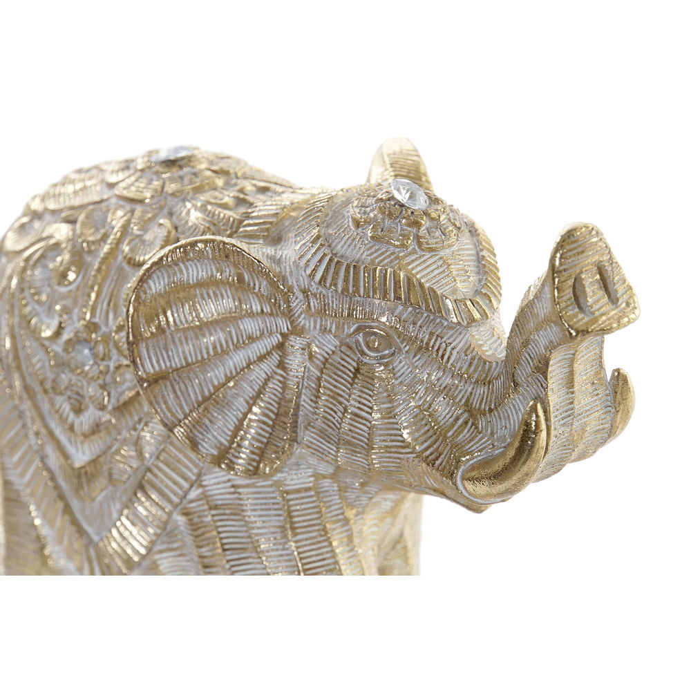 Διακοσμητική Φιγούρα DKD Home Decor Ελέφαντας Ρητίνη (17 x 7.5 x 15 cm)