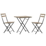 Σετ Τραπέζι με Καρέκλες DKD Home Decor 60 x 60 x 74 cm (3 pcs)