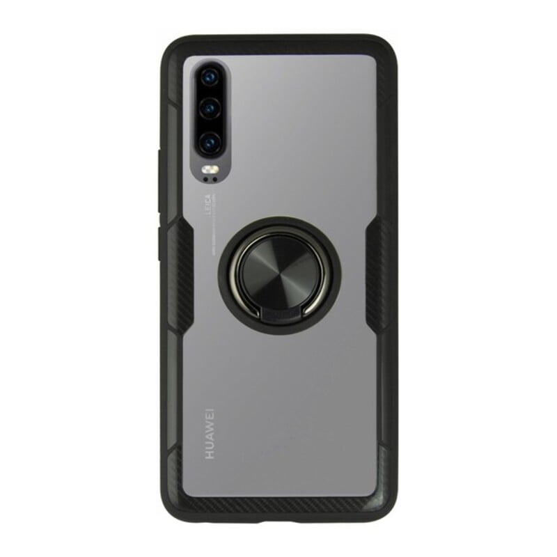 θήκη Κινητού με Δακτύλιο Huawei P30 KSIX 360 Ring Μαύρο
