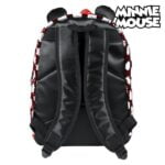 Σχολική Τσάντα Minnie Mouse Πούλιες Κόκκινο Μαύρο