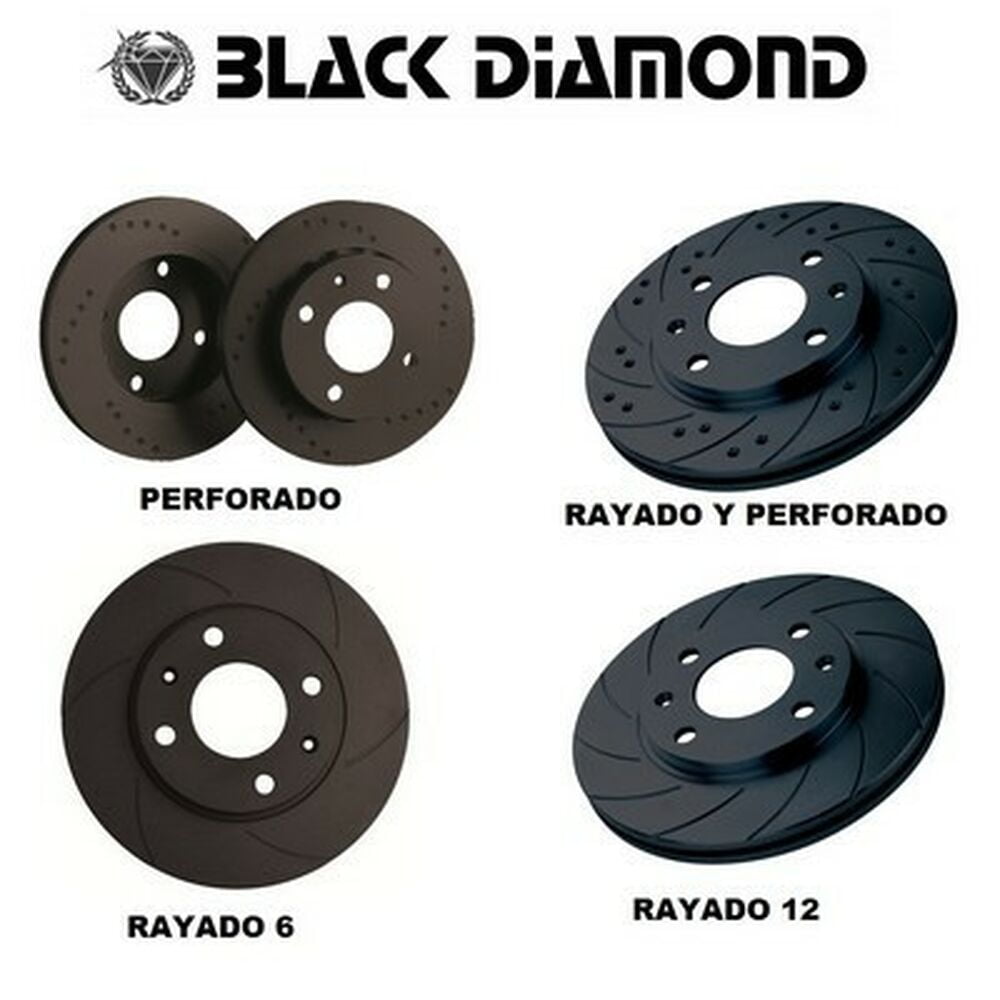 Δίσκοι φρένων Black Diamond KBD1863CD Πίσω Στερεά Βαρετό