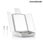 Αναδιπλούμενος Καθρέφτης LED 3 σε 1 με Διοργανωτή για  Μακιγιάζ Panomir InnovaGoods