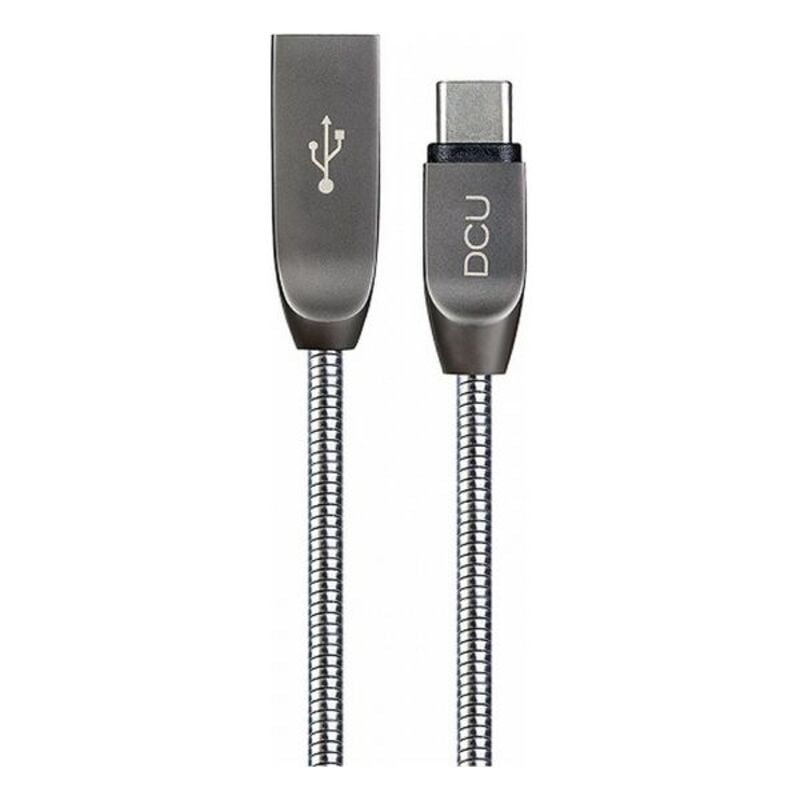 Καλώδιο USB A σε USB C DCU Ασημί
