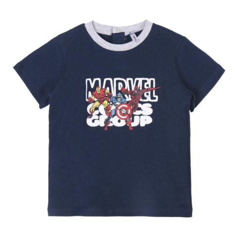 Παιδικό Μπλούζα με Κοντό Μανίκι Marvel x2