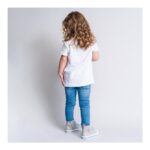 Παιδικό Μπλούζα με Κοντό Μανίκι Frozen Λευκό