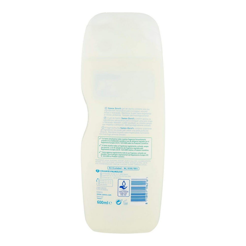 Αφρόλουτρο Sanex Zero Ξηρό Δέρμα (600 ml)