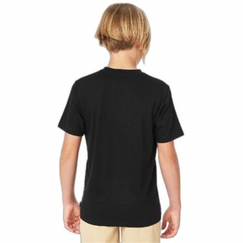 Παιδικό Μπλούζα με Κοντό Μανίκι Rip Curl Corp Icon B Μαύρο
