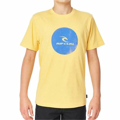 Παιδικό Μπλούζα με Κοντό Μανίκι Rip Curl Corp Icon B Κίτρινο