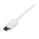 Καλώδιο USB σε Micro USB Startech USBPAUB1MW           Λευκό