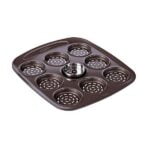 Δίσκος Φούρνου Pizza Mini Pyrex Asimetria γαλβανισμένο χάλυβα (9 Διαμερίσματα) (16 x 16 cm)