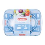 Σετ Πιάτων Φούρνου Pyrex Essentials Βοροπυριτικό γυαλί (30 x 21 cm + 40 x 27 cm) (2 pcs)