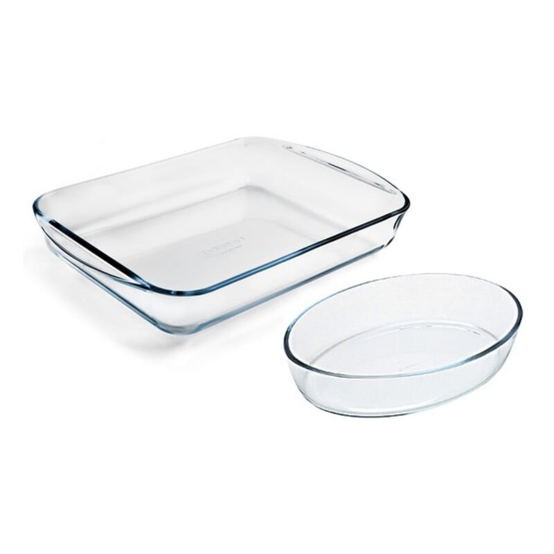 Σετ Πιάτων Φούρνου Pyrex Essentials Βοροπυριτικό γυαλί (30 x 21 cm + 40 x 27 cm) (2 pcs)