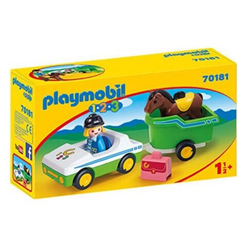 Playset 1.2.3 Horse Trailer Car Playmobil 70181 (5 pcs)
