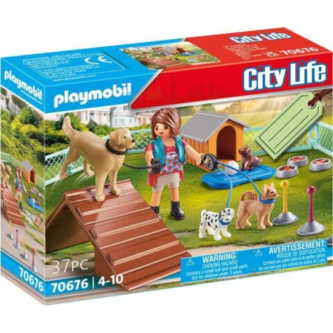 Playset Playmobil City Life Σκύλος Εκπαίδευση 70676 (37 pcs)