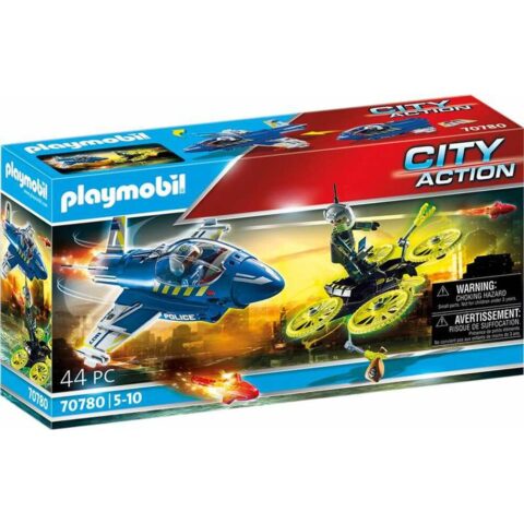 Playset Playmobil City Action Drone Αεροπλάνο Αστυνόμος 70780 (44 pcs)