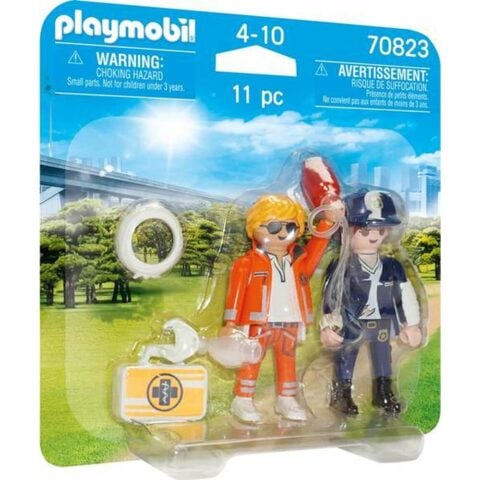 Playset Playmobil Duo Pack Doctor Αστυνόμος 70823 (11 pcs)