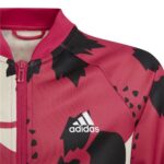 Αθλητικό Mπουφάν για Παιδιά Adidas Aeroready Animal Print Warm-Up Ροζ