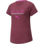 Γυναικεία Μπλούζα με Κοντό Μανίκι Puma Run 5K Logo
