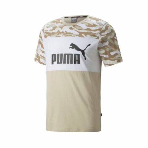 Ανδρική Μπλούζα με Κοντό Μανίκι Puma Essentials Camo Μπεζ