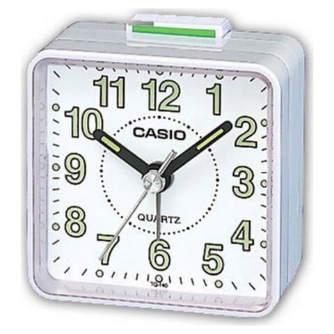 Αναλογικό Ρολόι Ξυπνητήρι Casio Λευκό (57 x 57 x 33 mm)