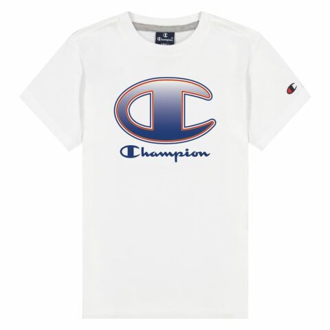 Μπλούζα με Κοντό Μανίκι Champion Crewneck T-Shirt B Λευκό