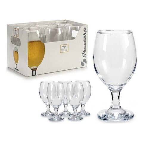 Ποτήρι Κρασί Διαφανές Γυαλί Κρυστάλλινο (6 Τεμάχια) (8 x 16