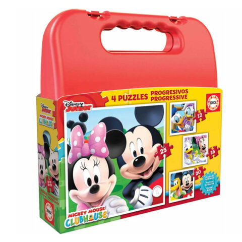 Σετ 4 Παζλ Disney Mickey Mouse Progressive Educa (12-16-20-25 pcs)