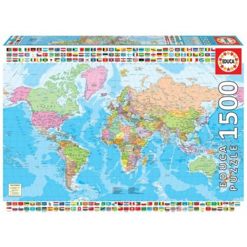 Παζλ Educa World Map 1500 pcs