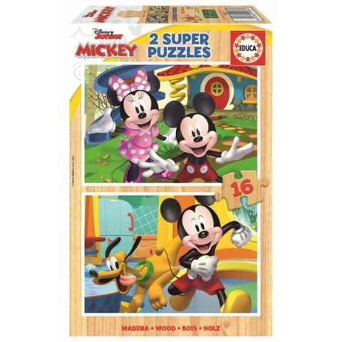 Παζλ Educa Mickey & Minnie ( 2 x 16 pcs)