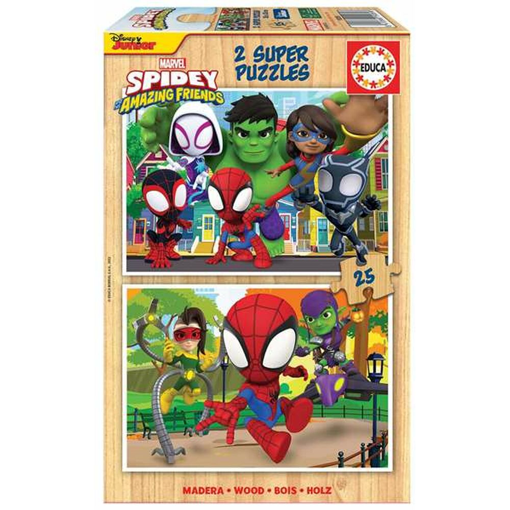 Παζλ Educa Spidey & His Amazing Friends (2 x 25 pcs)