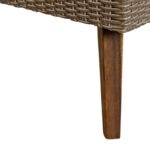 Σετ Τραπέζι με 3 Καρέκλες DKD Home Decor Ξύλο ρατάν (4 pcs)
