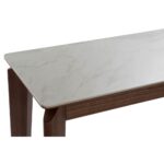 Βοηθητικό Τραπέζι DKD Home Decor Λευκό Καφέ Κεραμικά καρυδιά (120 x 39 x 77 cm)