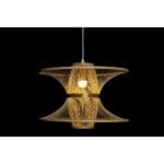 Φωτιστικό Οροφής DKD Home Decor Διακοσμητική κανάτα Χρυσό Ανοιχτό καφέ (46 x 46 x 34 cm)