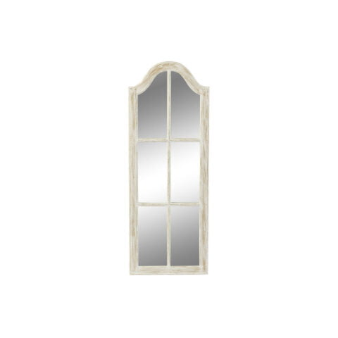 Τοίχο καθρέφτη DKD Home Decor Λευκό Ξύλο από Μάνγκο (45 x 2 x 120 cm)